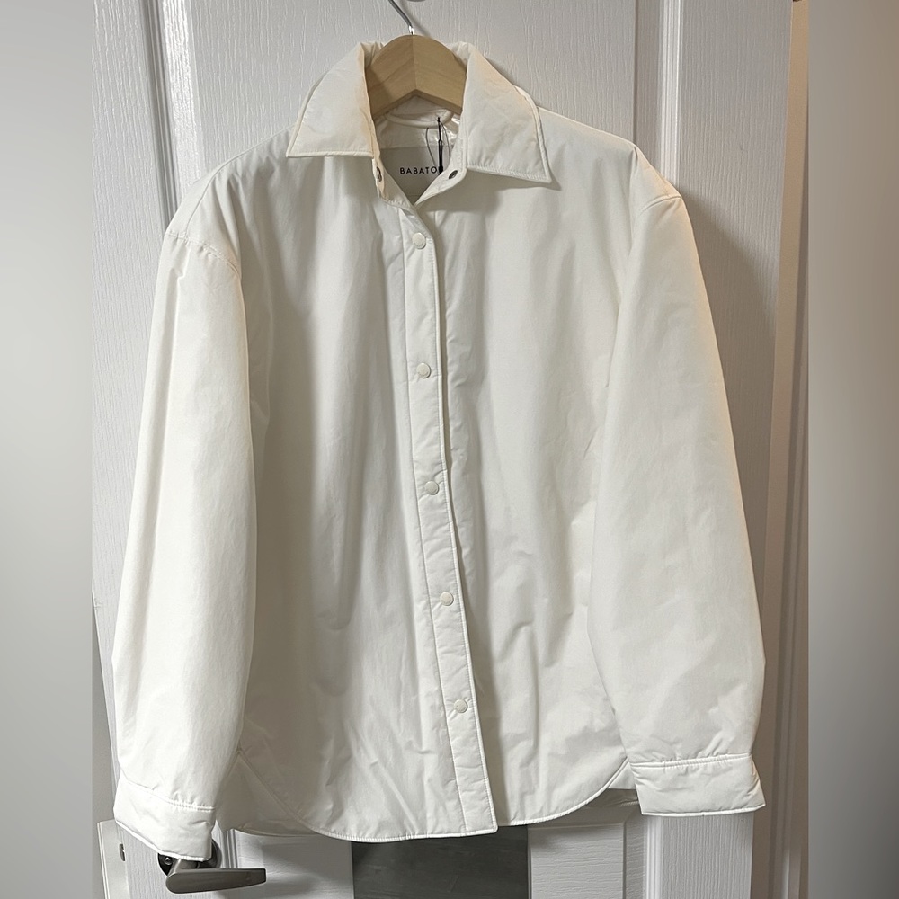 Aritzia babaton birch merit shirt jacket shacket size xxs 2xs new